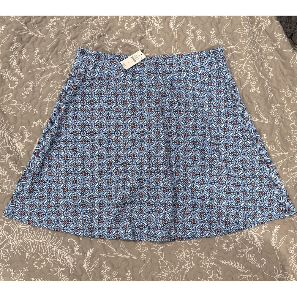 T by Talbots Skort Womens Small Blue Floral‎ Geometric Active Golf Tennis Skirt